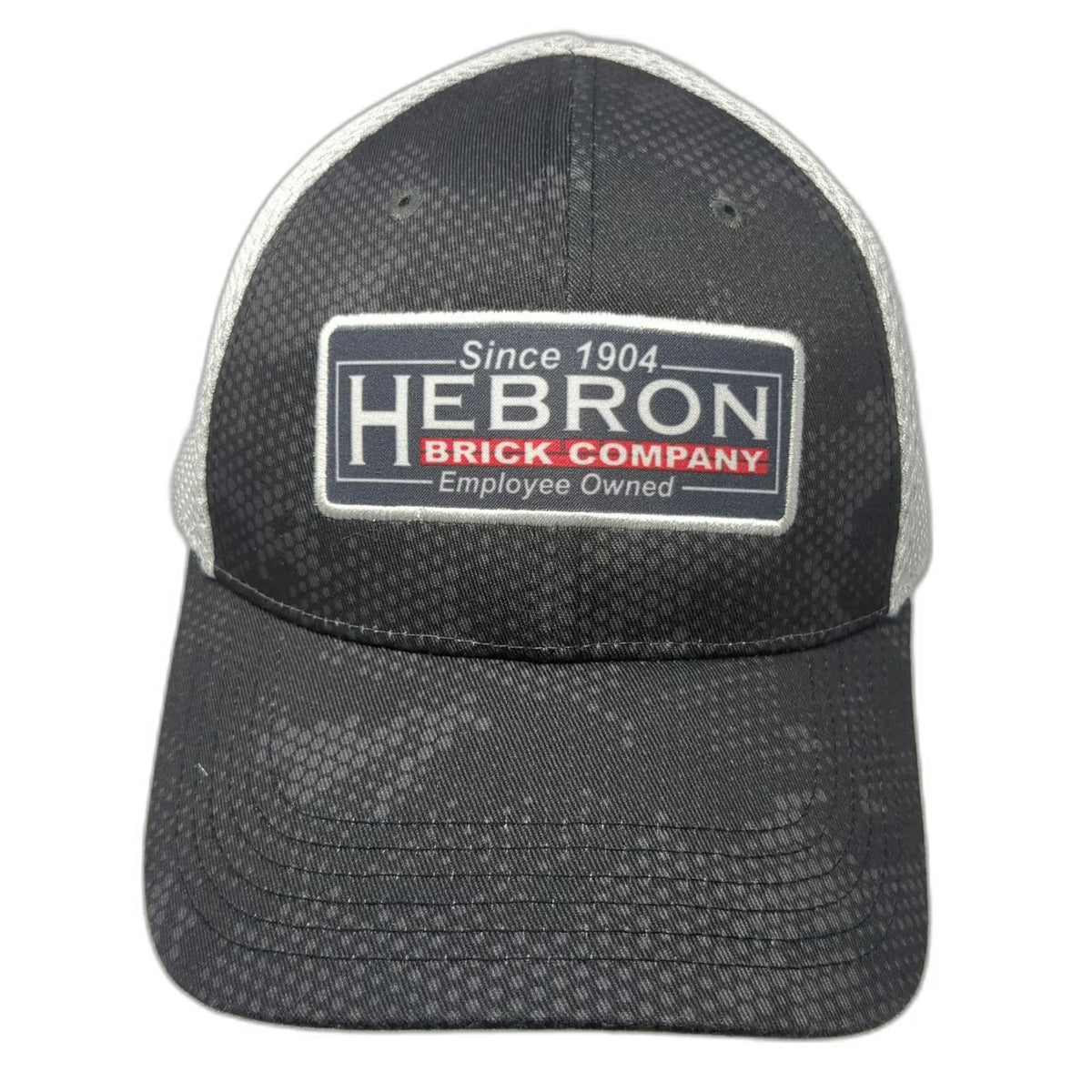 Cap America Hebron Brick Company Trucker Hat Gray One Size Mesh Snapback Camo