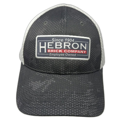 Cap America Hebron Brick Company Trucker Hat Gray One Size Mesh Snapback Camo