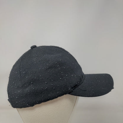 Unbranded Strapback Hat Black One Size Adjustable 6 Panel Blank