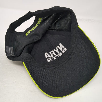 NYRA Bets Horse Racing Betting Black Baseball Cap One Size Hat Strapback Mesh