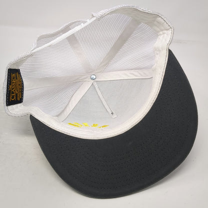 Yupoong Trucker Hat Gray White Yellow One Size Rays for Rare Snapback Mesh Crown