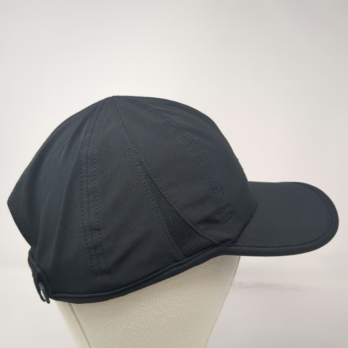 Adidas Baseball Cap Black One Size Climalite Mesh Strapback Sport Running Hat