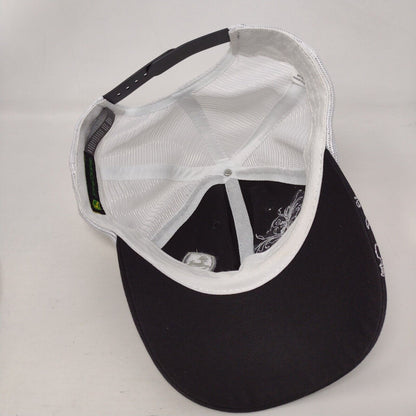 John Deere Strapback Hat Black OSFA Adjustable Embroidered Mesh Back 6 Panel