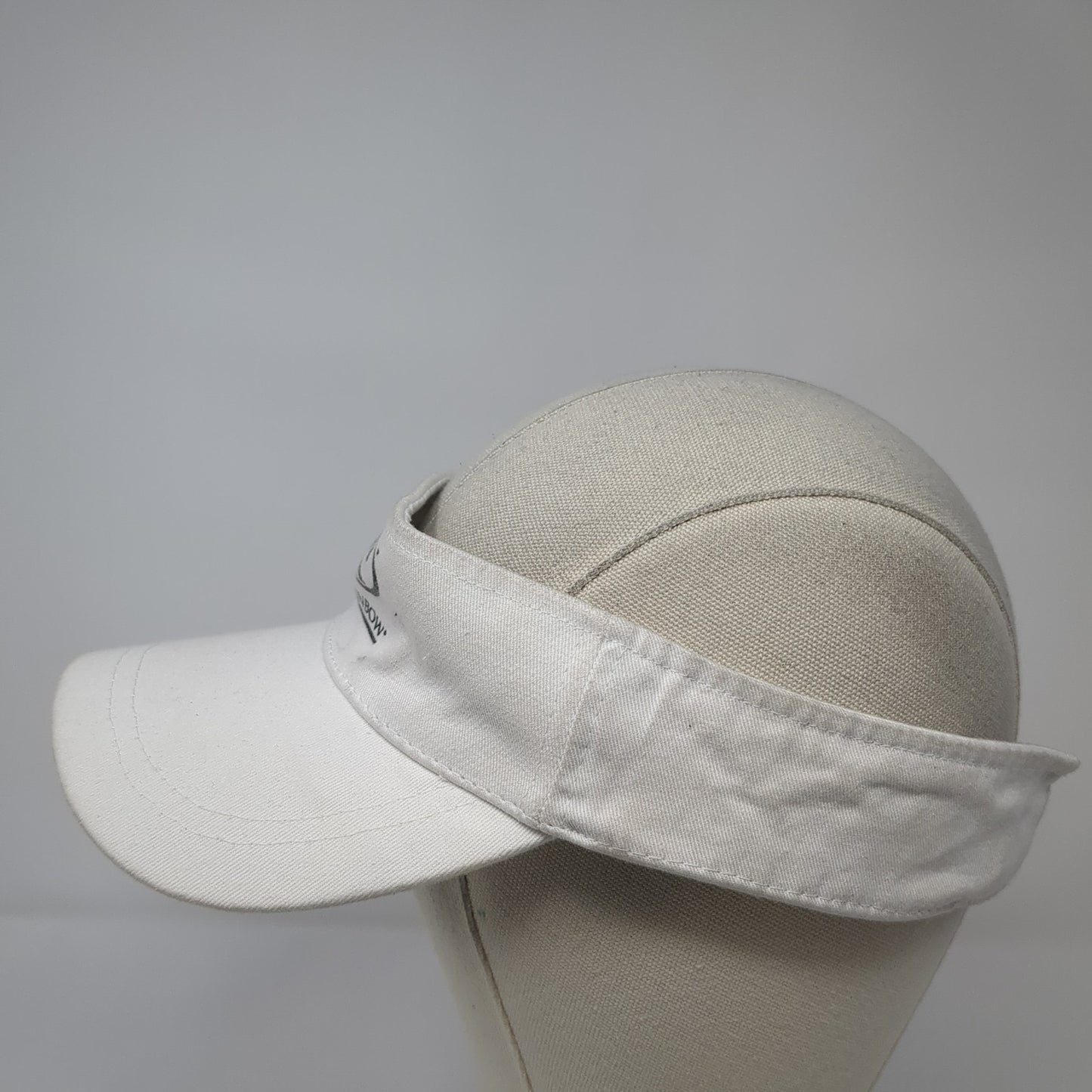 Rainbow Sun Visor Hat White One Size Adjustable Strap Lightweight Cobra