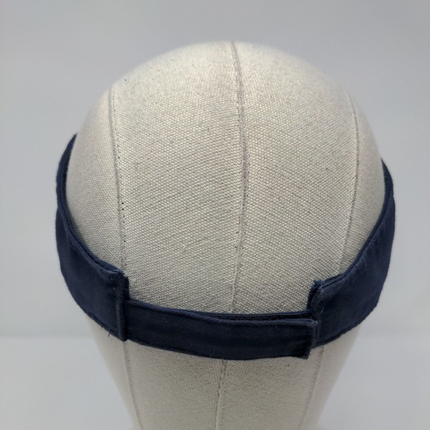 Island Time Strapback Sun Visor Hat Blue OSFM Adjustable Embroidered Otto Cotton