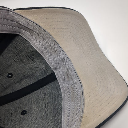 Richardson Fitted Baseball Cap Black One Size Lightweight 6 Panel Blank