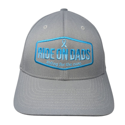 Ride On Dads Riding For The Cure Fitted Baseball Cap Gray XL Pro585 Richardson
