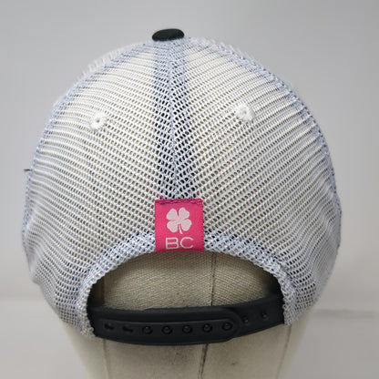 Black Clover Trucker Hat White XL Live Lucky Mesh Snapback Pink Silver