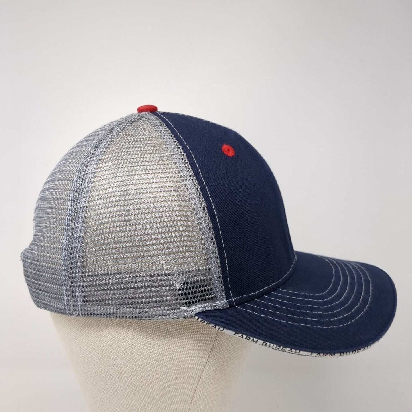 Farm Bureau Ins Snapback Trucker Hat Multicolor OS Patriotic Mesh Buck's Bags