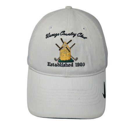 Wamego Country Club Fitted Baseball Cap White Large Embroidered Flexfit NikeGolf