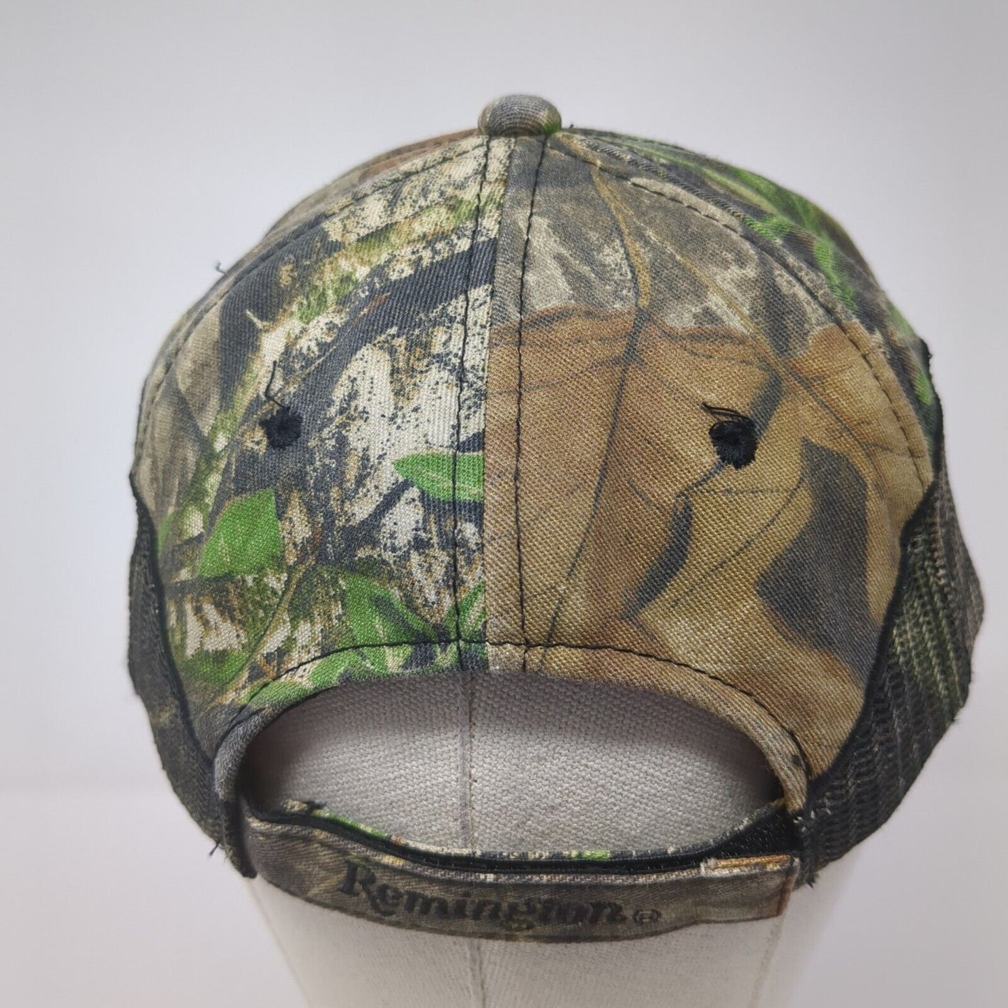 Remington Strapback Trucker Hat Camo One Size Adjustable Mesh Trim