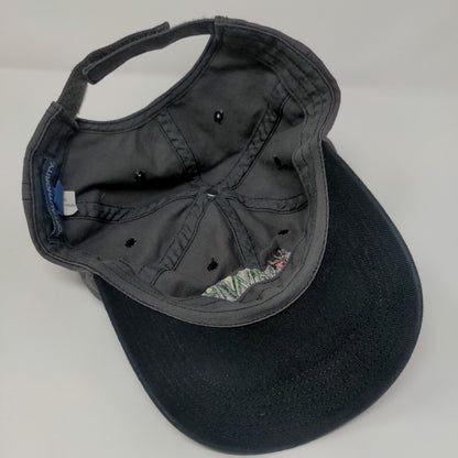 MWP Strapback Hat Gray OSFA Adjustable Embroidered Vented Holes Port Authority