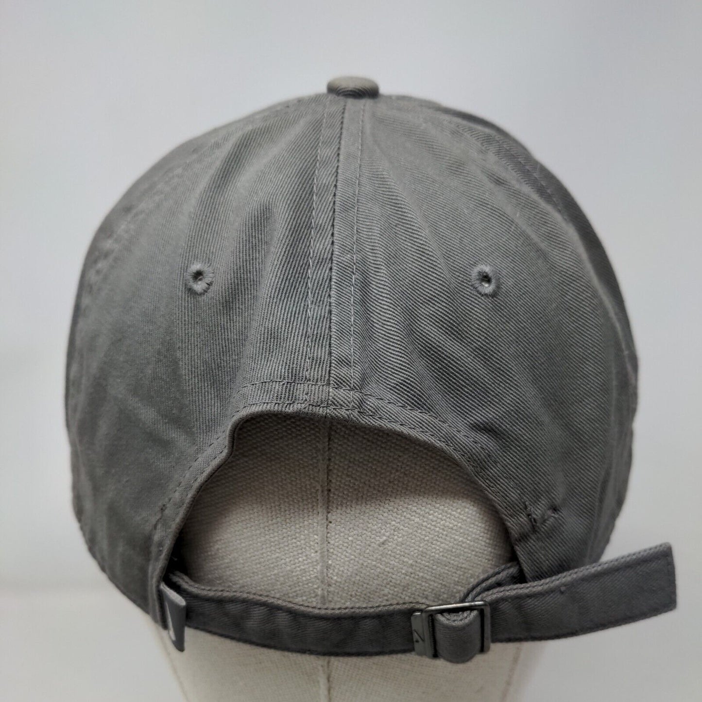 Nike Swoosh Slideback Hat Gray OSFM Embroidered S1ZE Heritage 86