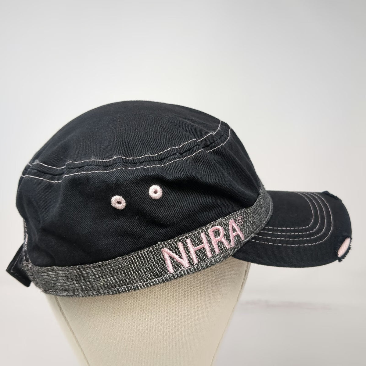 Main Gate Army Cap Black Pink OSFM NHRA National Hot Rod Association Heart Hat