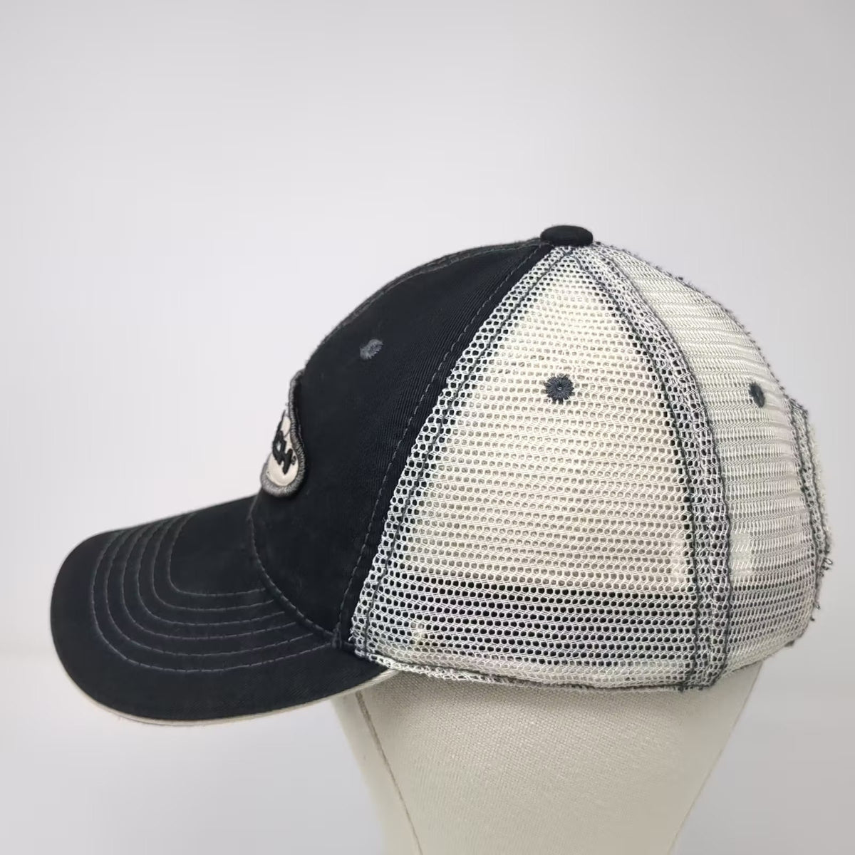 BowTech Baseball Cap Black One Size Mesh Trucker Hat Eugene OR Strapback