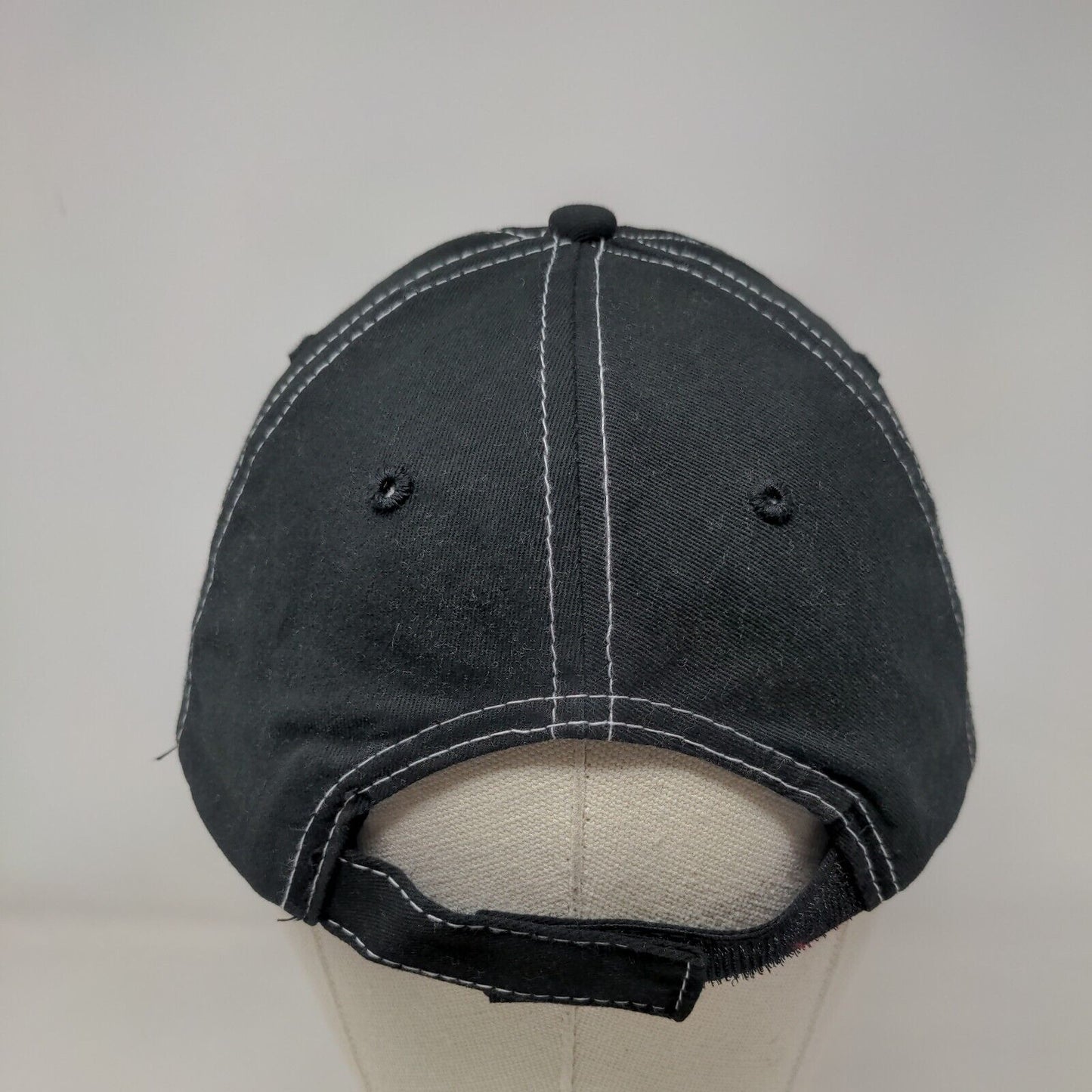 Mystik Lubricants Strapback Hat Black One Size Embroidered Adjustable