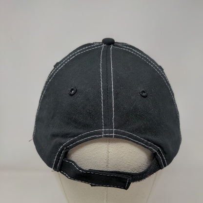 Mystik Lubricants Strapback Hat Black One Size Embroidered Adjustable