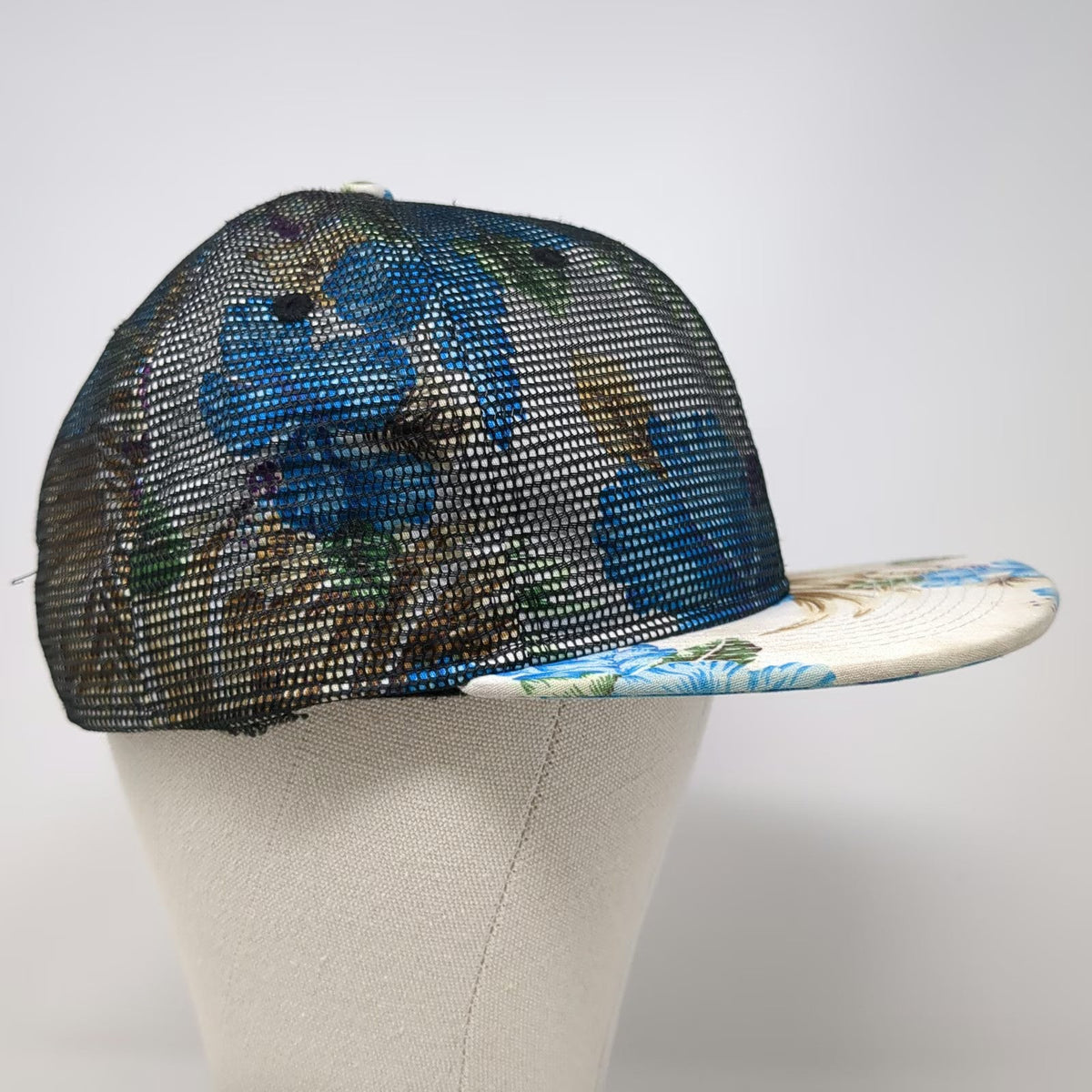 Double Portion Supply Maui Zipline Snapback Black One Size Floral Hat Mesh