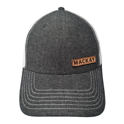 Mackay Snapback Mesh Back Trucker Hat Gray One Size Adjustable Otto