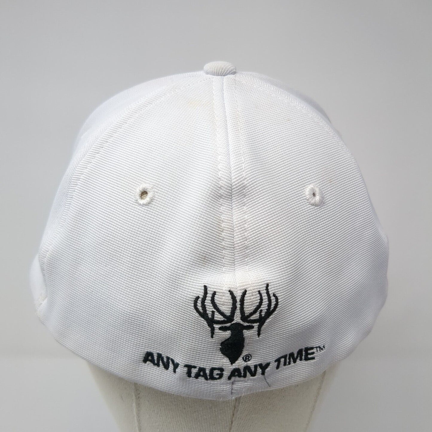 Kings Any Tag Any Time Fitted Hat White L/XL Patch Logo Vented Holes 6 Panel