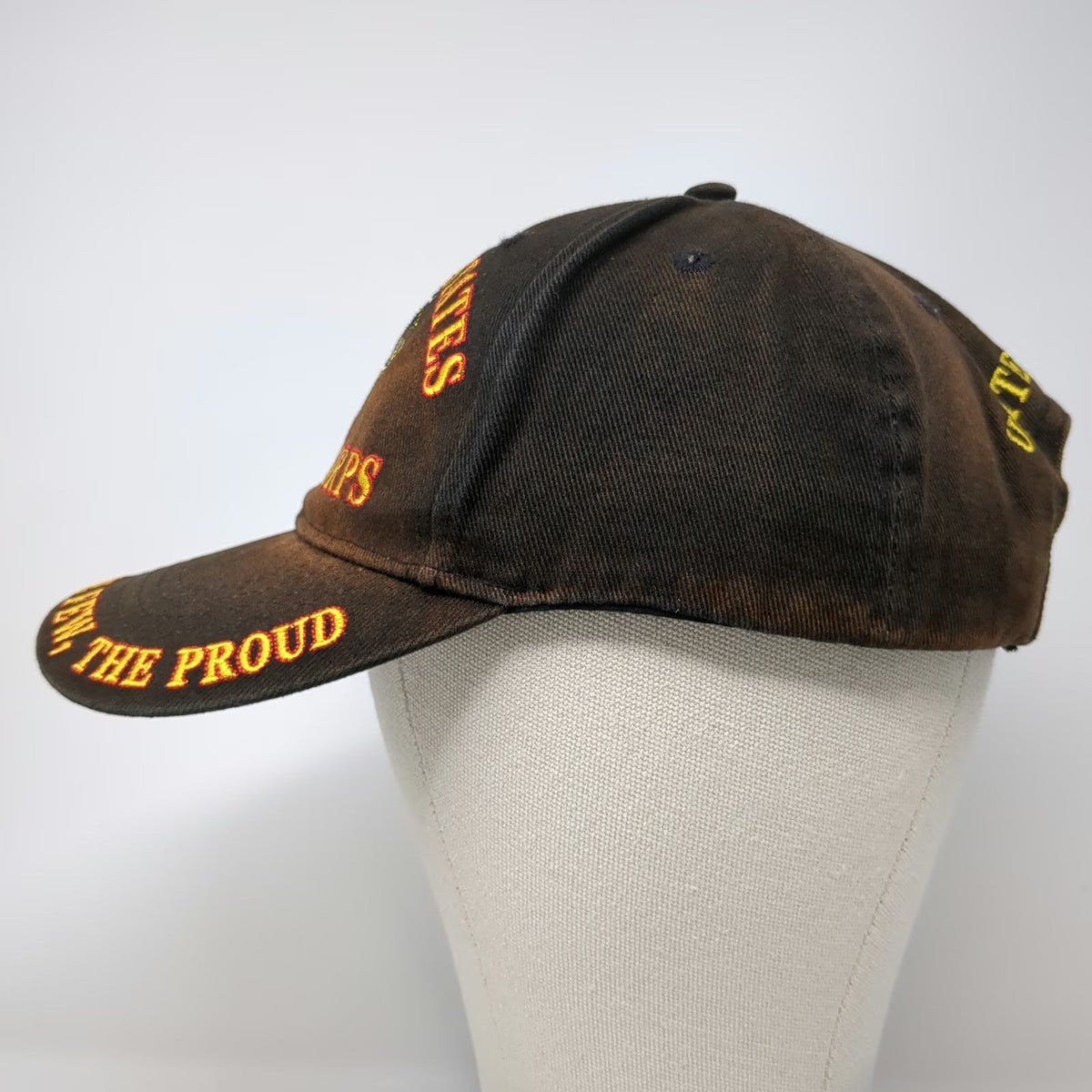 Eagle Crest Baseball Cap Black OSFM United States Marine Corps EGA Emblem Hat
