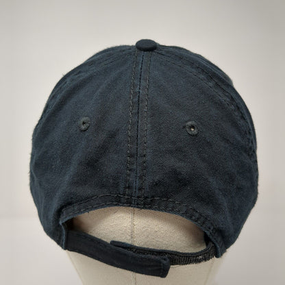 Sun Lift Strapback Hat Black One Size Adjustable Solid Port & Company