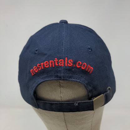 Triad Men's Slideback Hat Blue Adjustable Embroidered NES Rentals Logo