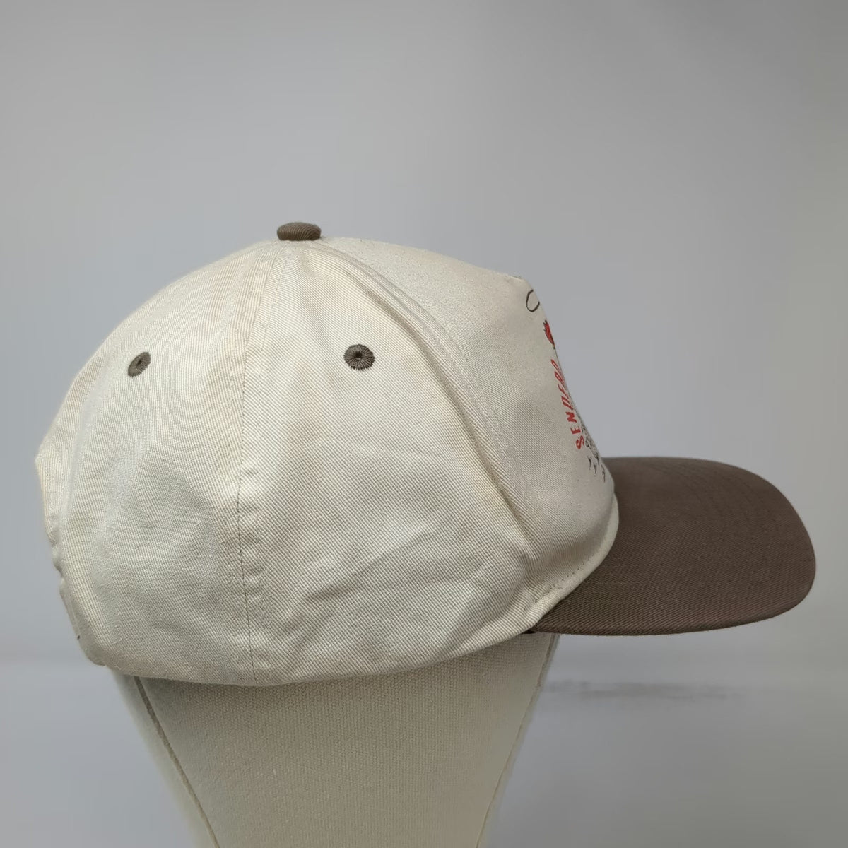 Sendero Provisions Co. 5 Panel Beige One Size Snapback Rooster Cowboy Sample Hat