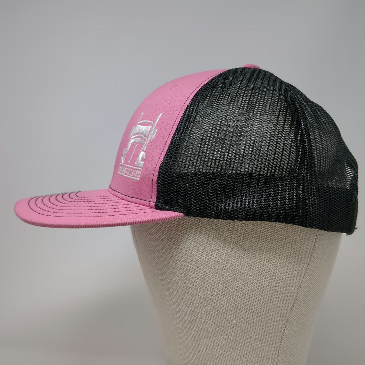 Richardson 112 Trucker Hat Pink Black Kenworth Sales Truck One Size Snapback