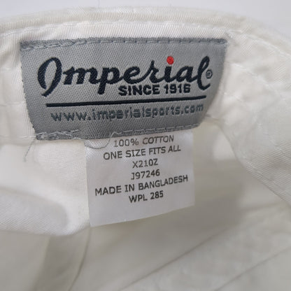 First Year Caddie Strapback Baseball Cap White One Size Adjustable Imperial