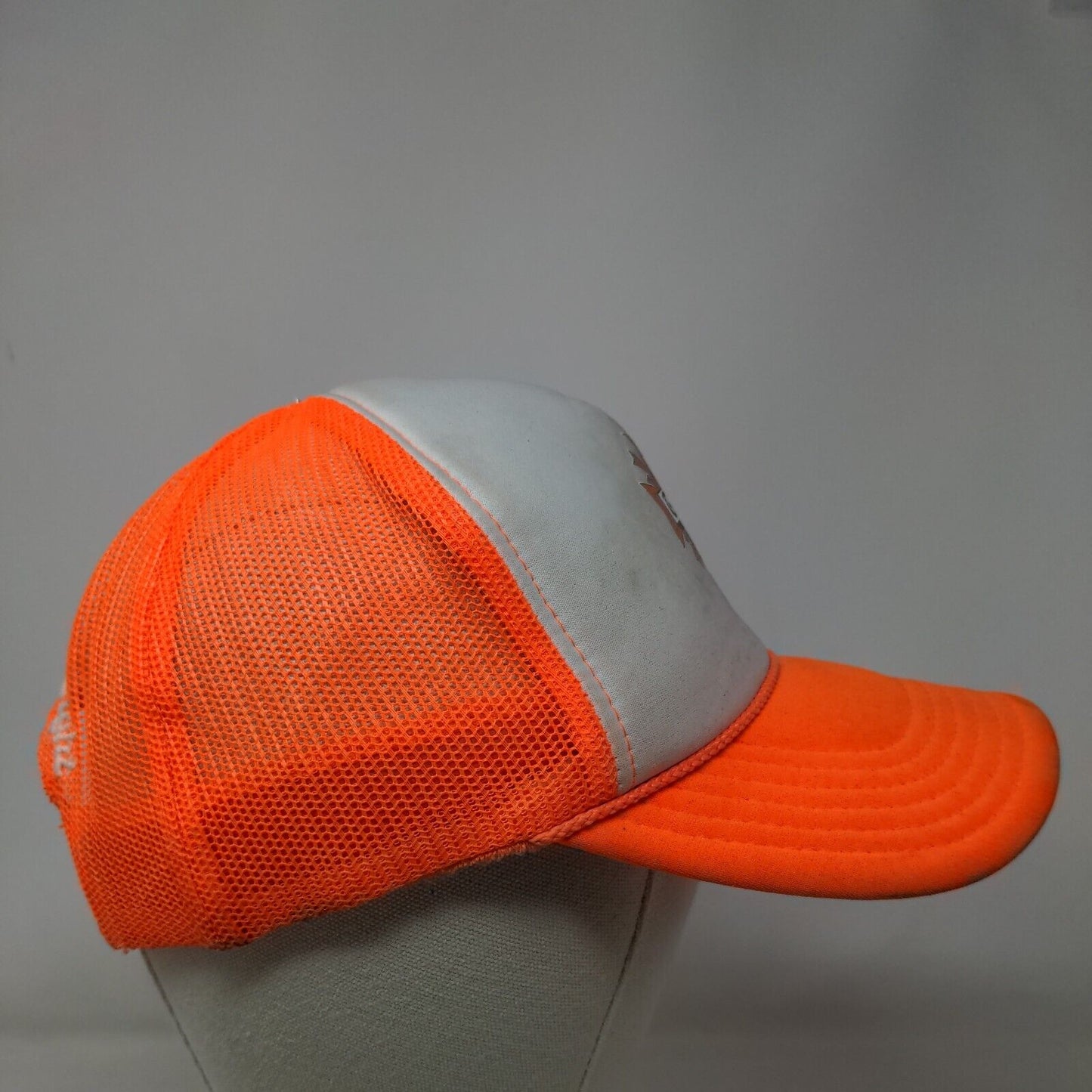 Three Two Eight Snapback Mesh Back Rope Trucker Hat Orange OSFM Otto