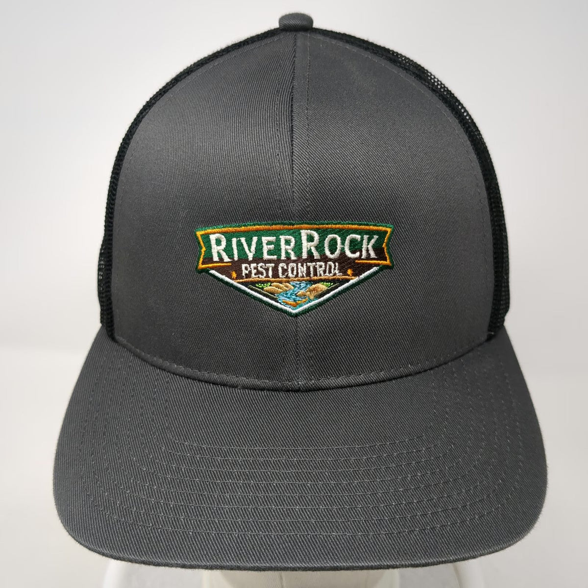 Cap America Trucker Hat Gray One Size Mesh Back Snapback Riverrock Pest Control