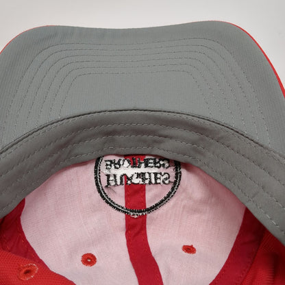 Imperial Baseball Cap Red One Size Hughes Brothers Recycled Polyester Gray Hat