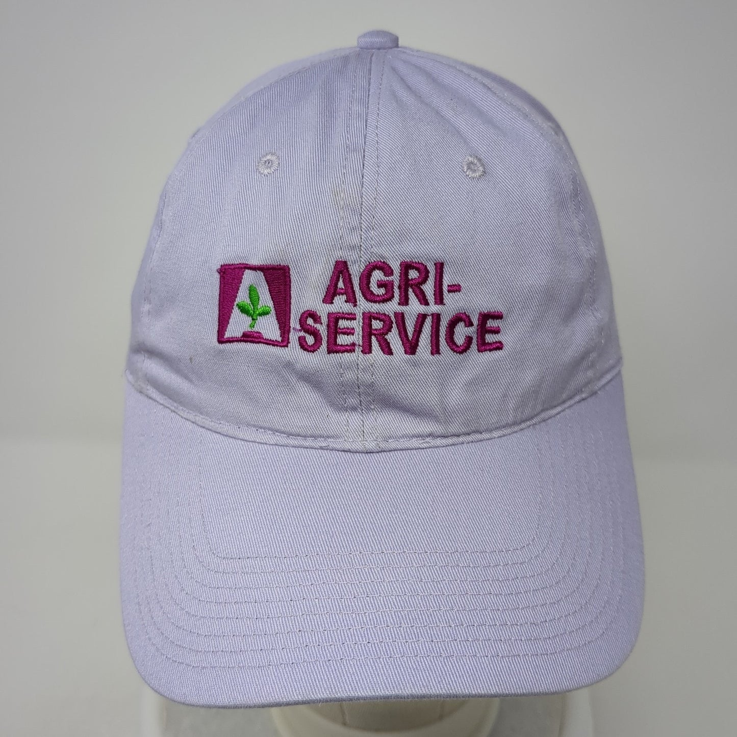 Agri-Service Strapback Baseball Cap Purple One Size Adjustable Embroidered