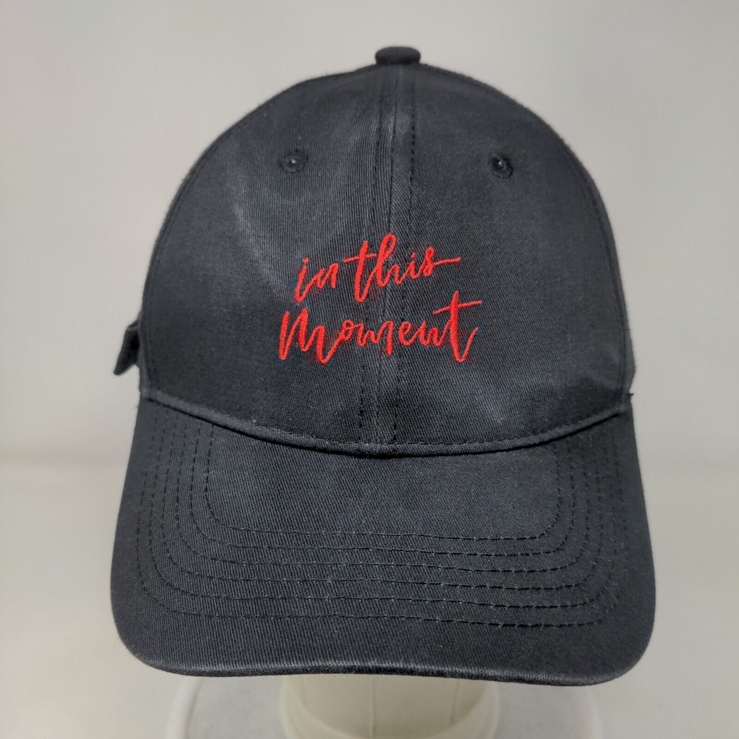 In This Moment Slideback Hat Black One Size Adjustable Embroidered 6 Panel