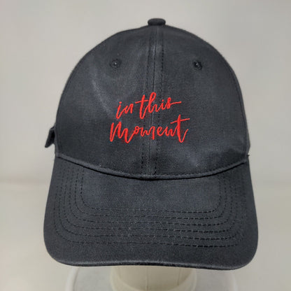 In This Moment Slideback Hat Black One Size Adjustable Embroidered 6 Panel