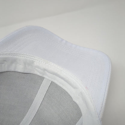 EBCREATE Patch Slideback Hat White One Size Adjustable Embroidered