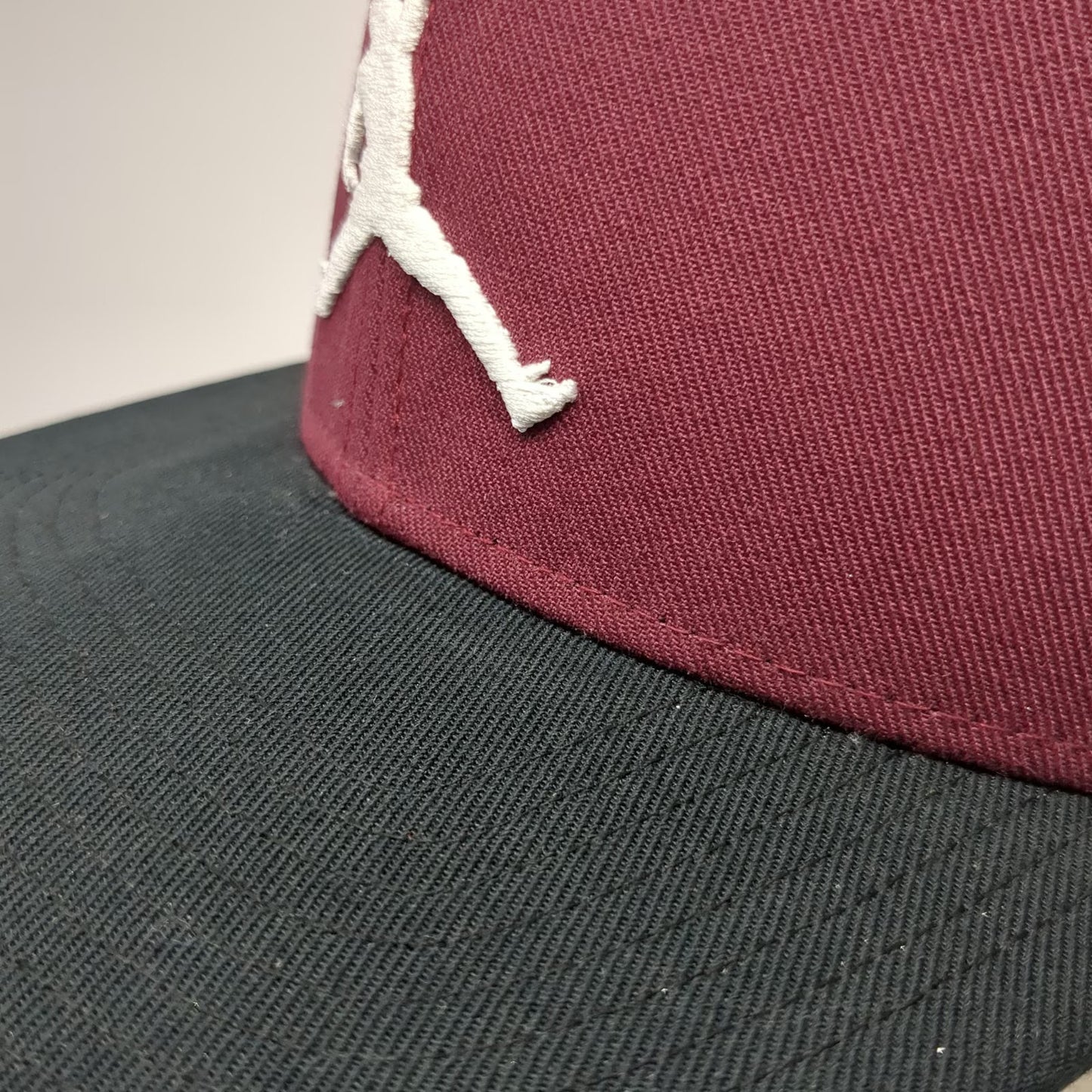 Jordan Snapback Hat Red Black One Size Flat Brim Jumpman Embroidered Logo Sports