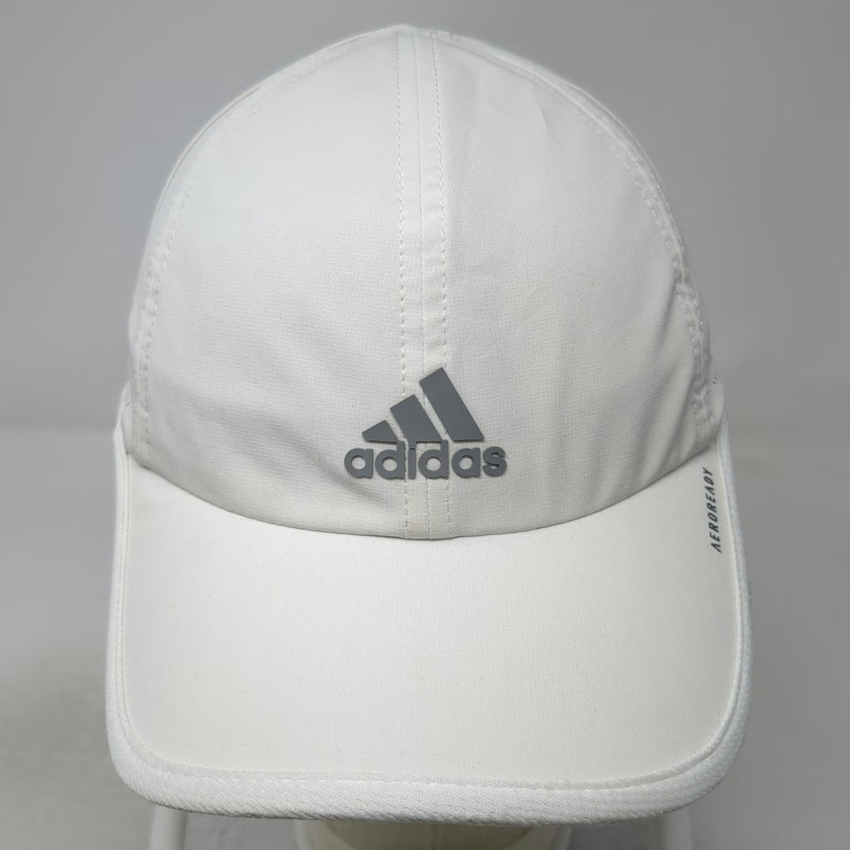 Adidas Baseball Cap White OSFM AeroReady Perforated Performance Strapback Hat