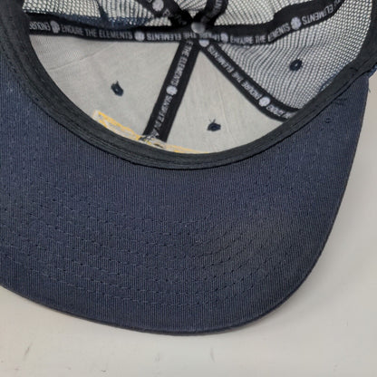 Element CA-NY Snapback Trucker Hat Blue OS Adjustable Embroidered Mesh Back