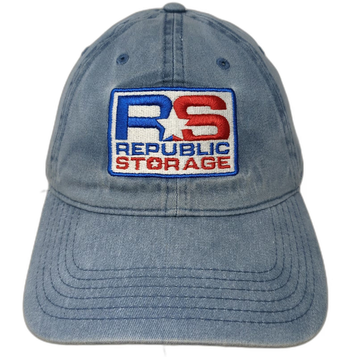 Otto Baseball Cap Blue One Size Republic Storage Patch Slideback Cotton Hat