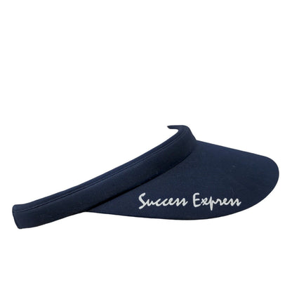 Success Express Women's Sun Visor Cap Hat Blue 100% Cotton Graphic