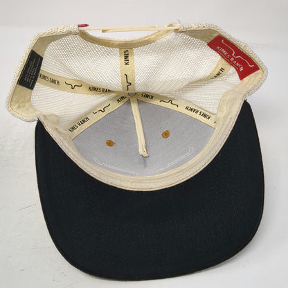 Kimes Ranch Trucker Hat Brown White Black One Size Mesh Snapback Flat Brim Logo
