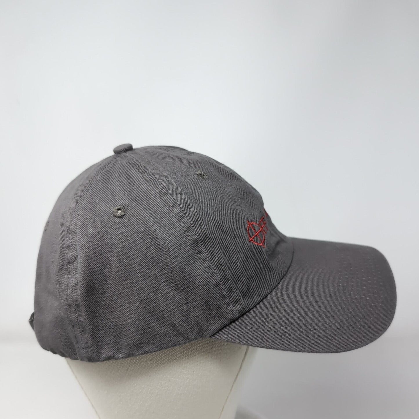 Off The Grid Slideback Hat Gray One Size Adjustable Embroidered Fahrenheit