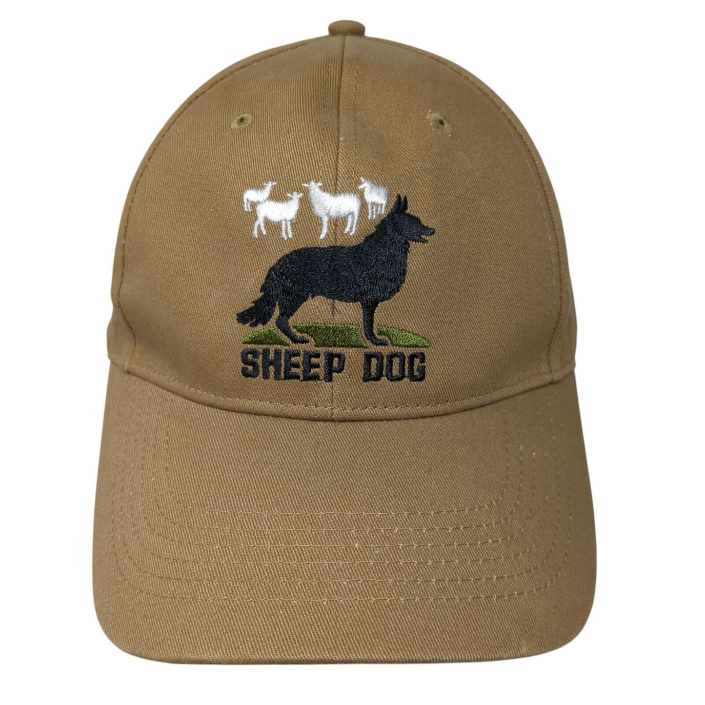 Sheep Dog Strapback Hat Brown One Size Adjustable Embroidered Rothco