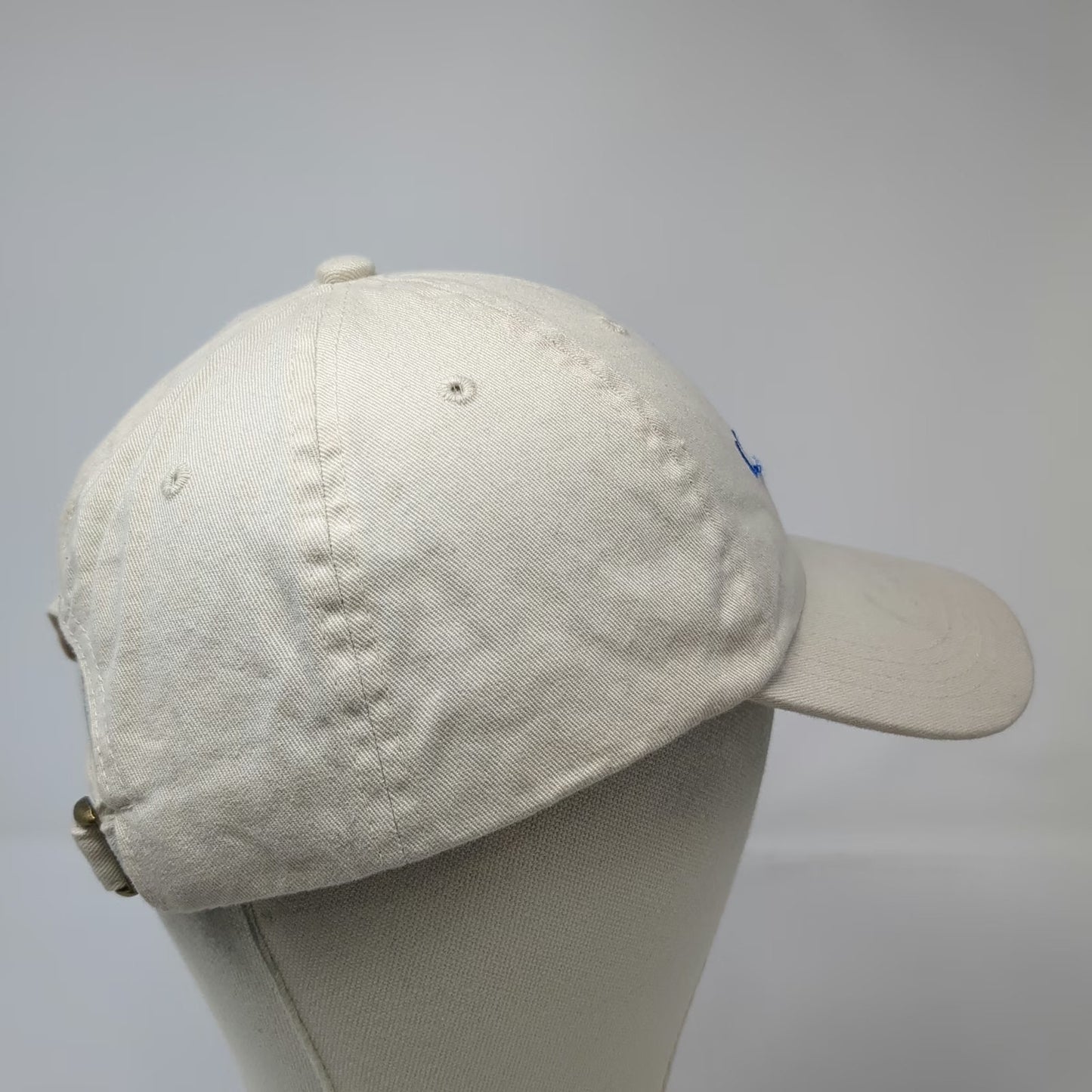 Baseball Cap Beige One Size NH Lakes Association Lake Host Cotton Slideback Hat