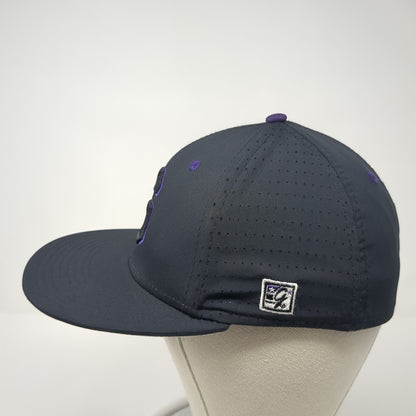 Letter G Fitted Hat Black Small Embroidered Letter Laser Cut The Game