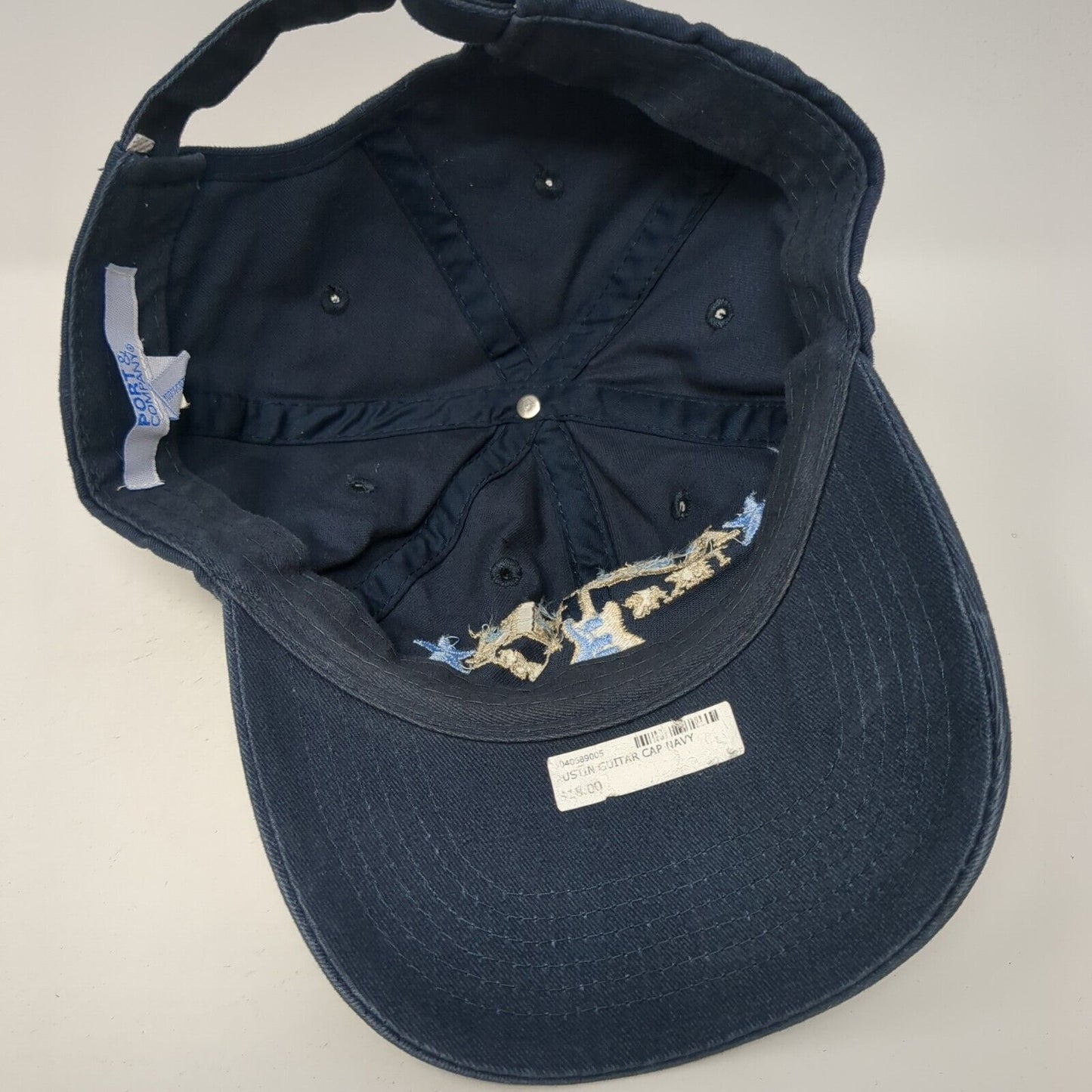 Austin Texas Music Slideback Hat Blue OS Adjustable Embroidered Port & Company
