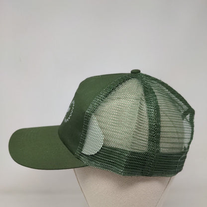 Green Dragon Snapback Mesh Back Trucker Hat Green OSFM Breathable Hit