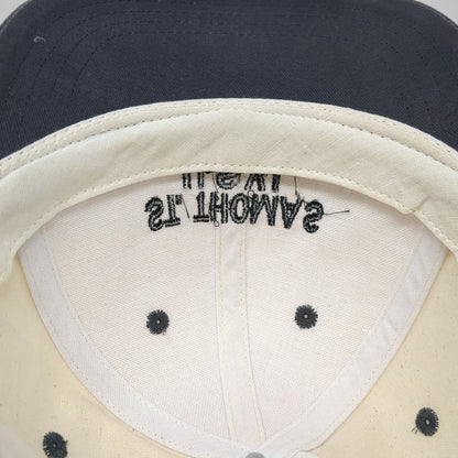 Del Sol Baseball Cap St Thomas USVI Beige Blue One Size Slideback Travel Hat